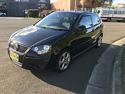 2006 Polo 9n3 GTI Black ,500 ono-front-left-jpg