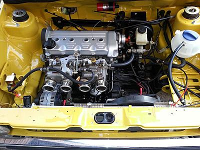 I'm need in town and need parts knowledge!-yellow-engine-bay-1-jpg