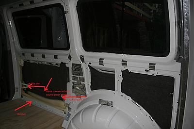 Cutting out rib in transporter-vw-side-jpg