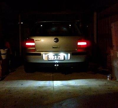 &quot;Wolfie&quot; Golf Mk4 1,6L AKL 5sp manual DUU - Build :)-05-numberplate-led-jpg