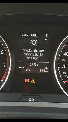 Anyone else had this message pop up on their new golfs? ie Running Lights-image-jpg