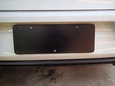 My DIY License Plate Bracket-mounted-jpg