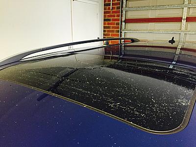 2009 R36 Wagon Sunroof exploded overnight while parked in the garage over night-image-jpg