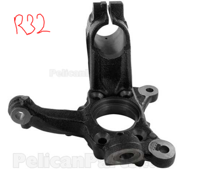 Passat R36 front steering knuckle v Golf MKV R32 front steering knuckle-r32-knuckle-png