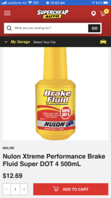 My Front Pads and Rotors Change.-nulon-brake-fluid-dot4-png