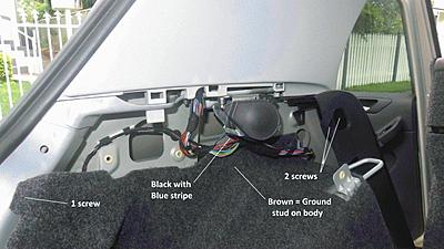 Howto add a Reversing Camera to After-Market Radios in VWs (not OEM radios)-7-reversing-light-wire-jpg